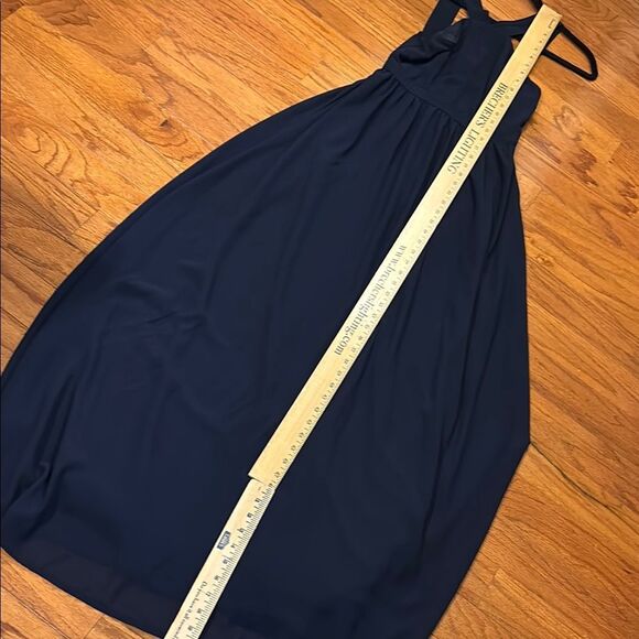 Lulu's Navy Blue Halter Maxi Sundress - Picture 8 of 9
